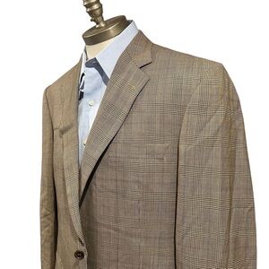 Brooks Brothers 1818 Traditional Fit Wool Plaid-Gingham Sport Coat